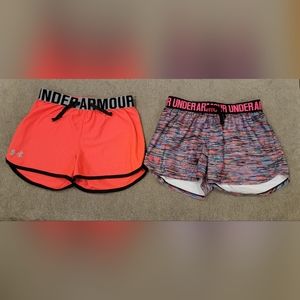 2 Girls Under Armour shorts